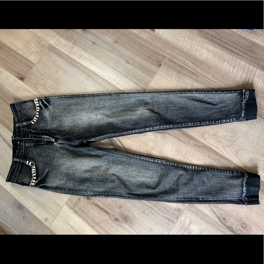 High rise denim